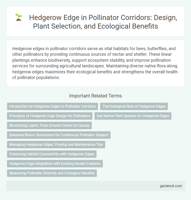 Hedgerow Edge in Pollinator Corridors: Design, Plant Selection, and Ecological Benefits