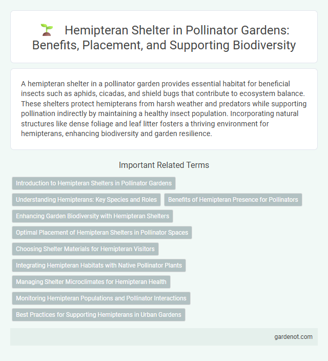 Hemipteran Shelter in Pollinator Gardens: Benefits, Placement, and Supporting Biodiversity
