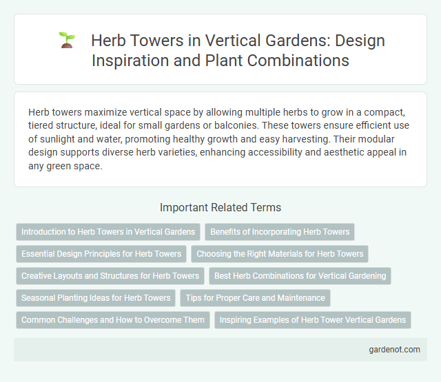 Herb Towers in Vertical Gardens: Design Inspiration and Plant Combinations