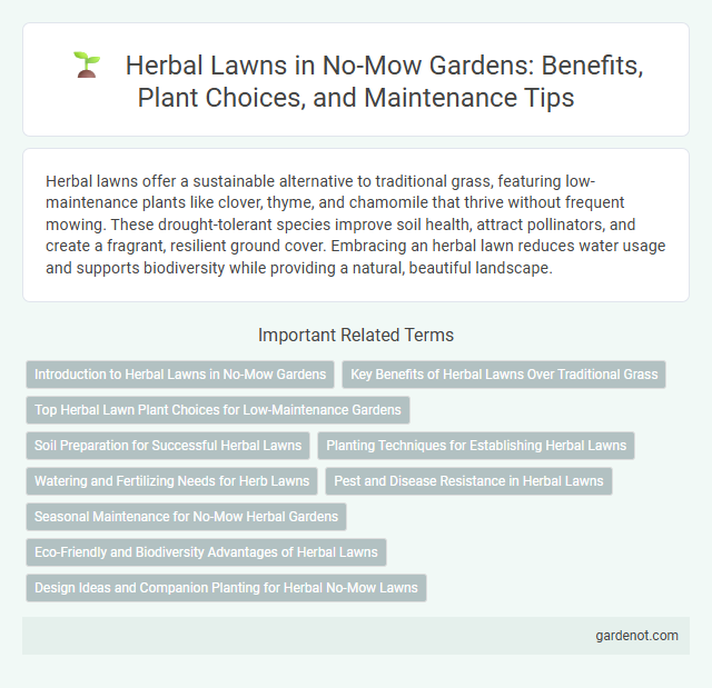 Herbal Lawns in No-Mow Gardens: Benefits, Plant Choices, and Maintenance Tips