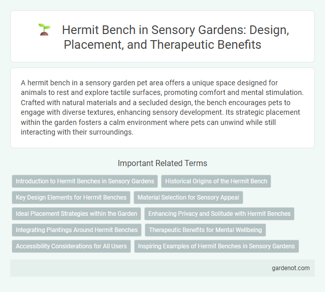 Hermit Bench in Sensory Gardens: Design, Placement, and Therapeutic Benefits