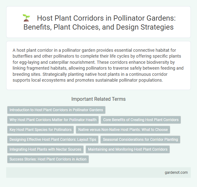 Host Plant Corridors in Pollinator Gardens: Benefits, Plant Choices, and Design Strategies