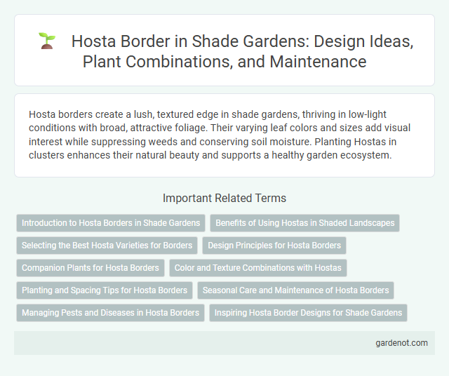 Hosta Border in Shade Gardens: Design Ideas, Plant Combinations, and Maintenance