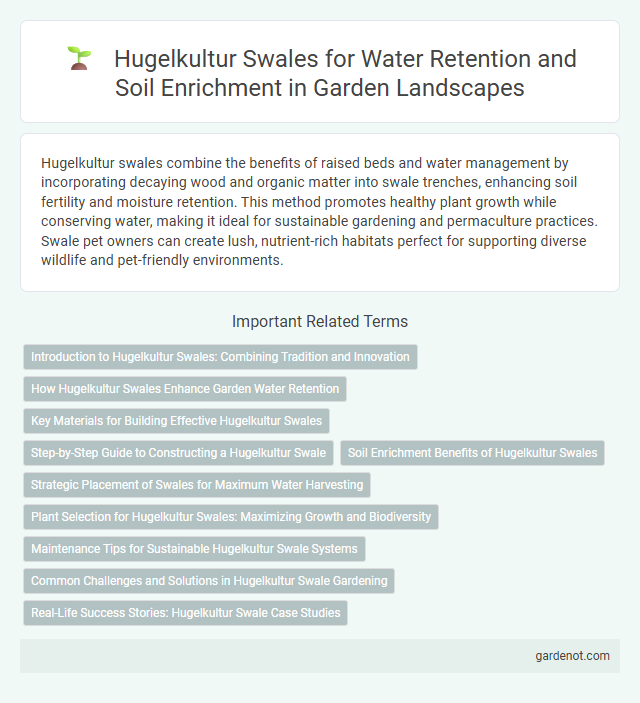 Hugelkultur Swales for Water Retention and Soil Enrichment in Garden Landscapes