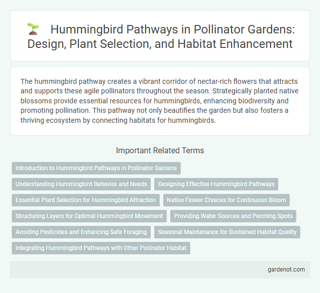 Hummingbird Pathways in Pollinator Gardens: Design, Plant Selection, and Habitat Enhancement
