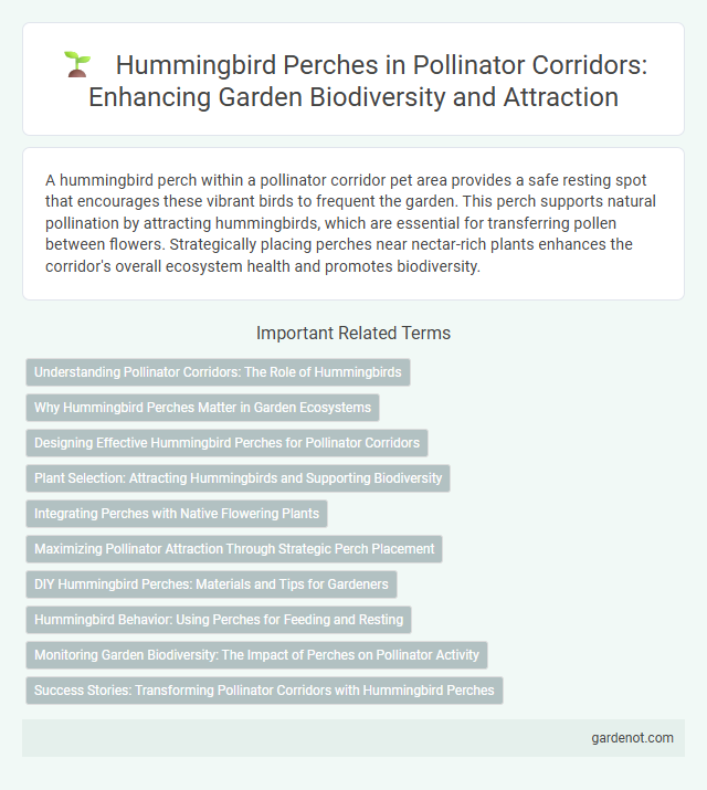 Hummingbird Perches in Pollinator Corridors: Enhancing Garden Biodiversity and Attraction