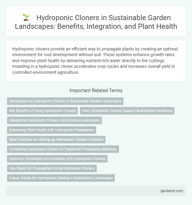 Hydroponic Cloners in Sustainable Garden Landscapes: Benefits, Integration, and Plant Health