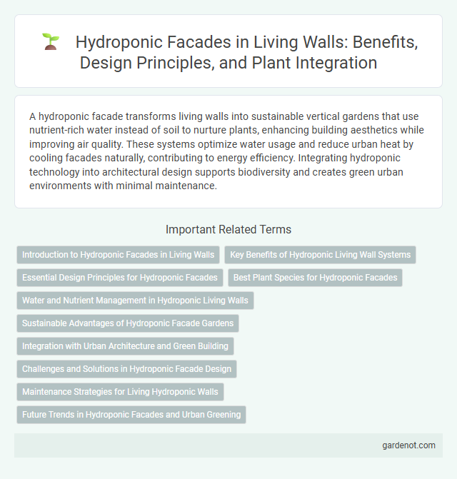 Hydroponic Facades in Living Walls: Benefits, Design Principles, and Plant Integration