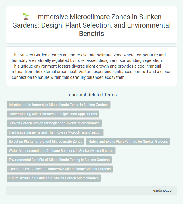 Immersive Microclimate Zones in Sunken Gardens: Design, Plant Selection, and Environmental Benefits