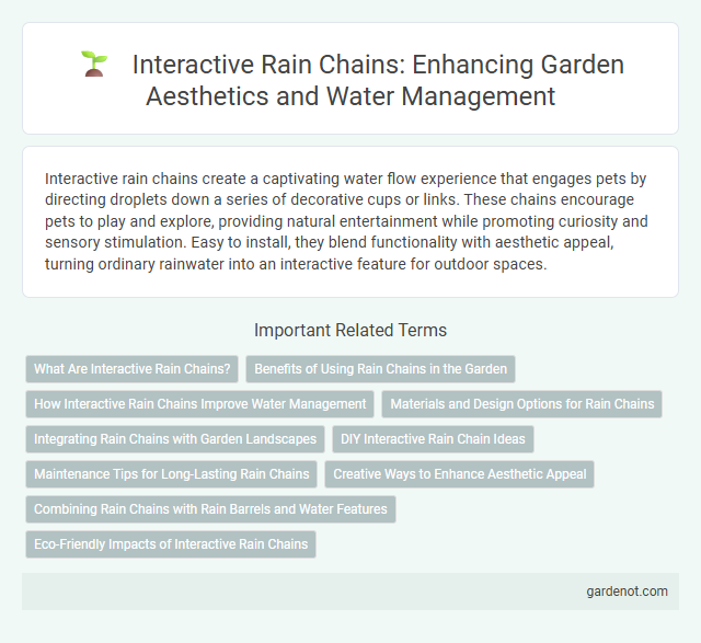 Interactive Rain Chains: Enhancing Garden Aesthetics and Water Management