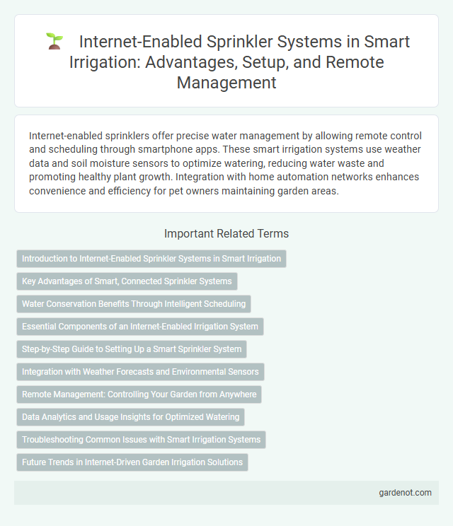 Internet-Enabled Sprinkler Systems in Smart Irrigation: Advantages, Setup, and Remote Management
