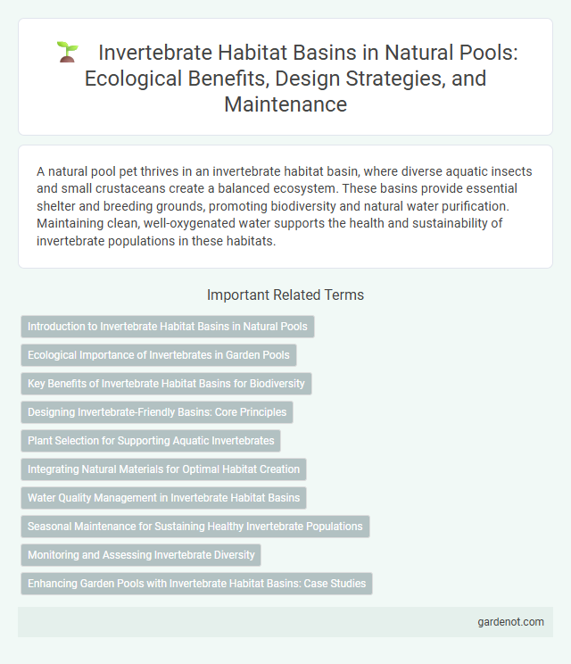 Invertebrate Habitat Basins in Natural Pools: Ecological Benefits, Design Strategies, and Maintenance