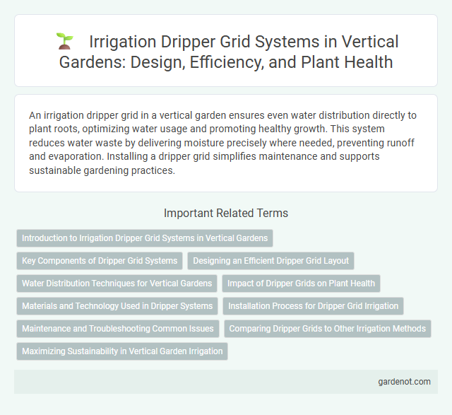 Irrigation Dripper Grid Systems in Vertical Gardens: Design, Efficiency, and Plant Health