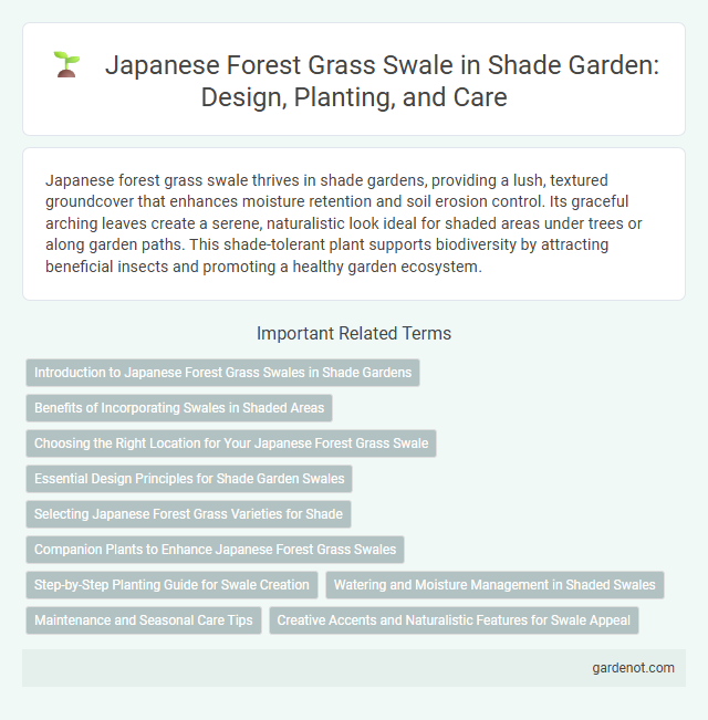 Japanese Forest Grass Swale in Shade Garden: Design, Planting, and Care