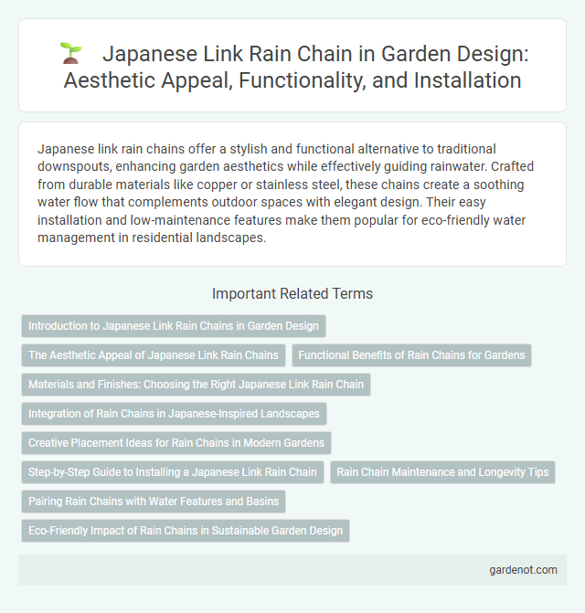 Japanese Link Rain Chain in Garden Design: Aesthetic Appeal, Functionality, and Installation