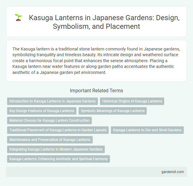 Kasuga Lanterns in Japanese Gardens: Design, Symbolism, and Placement