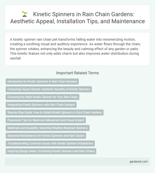 Kinetic Spinners in Rain Chain Gardens: Aesthetic Appeal, Installation Tips, and Maintenance