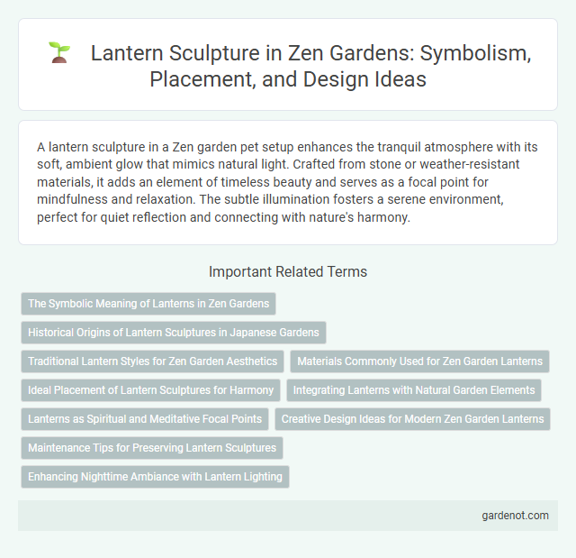 Lantern Sculpture in Zen Gardens: Symbolism, Placement, and Design Ideas