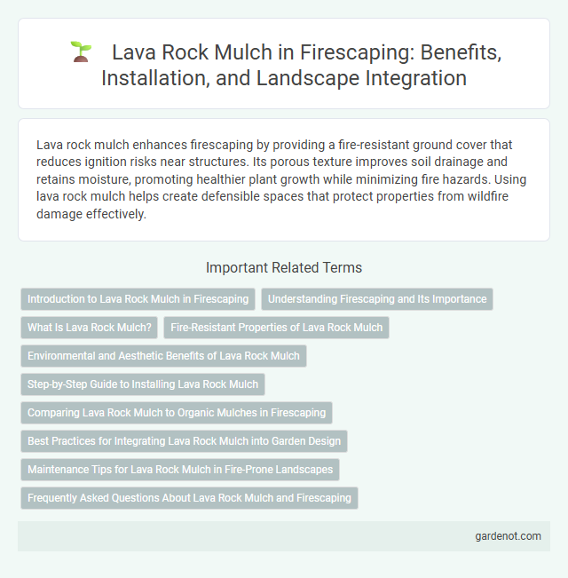 Lava Rock Mulch in Firescaping: Benefits, Installation, and Landscape Integration