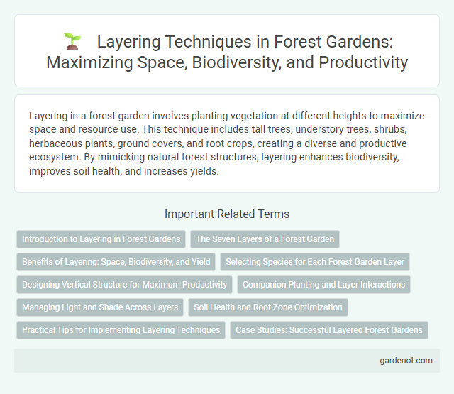 Layering Techniques in Forest Gardens: Maximizing Space, Biodiversity, and Productivity
