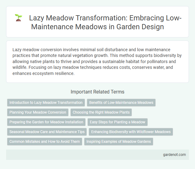 Lazy Meadow Transformation: Embracing Low-Maintenance Meadows in Garden Design