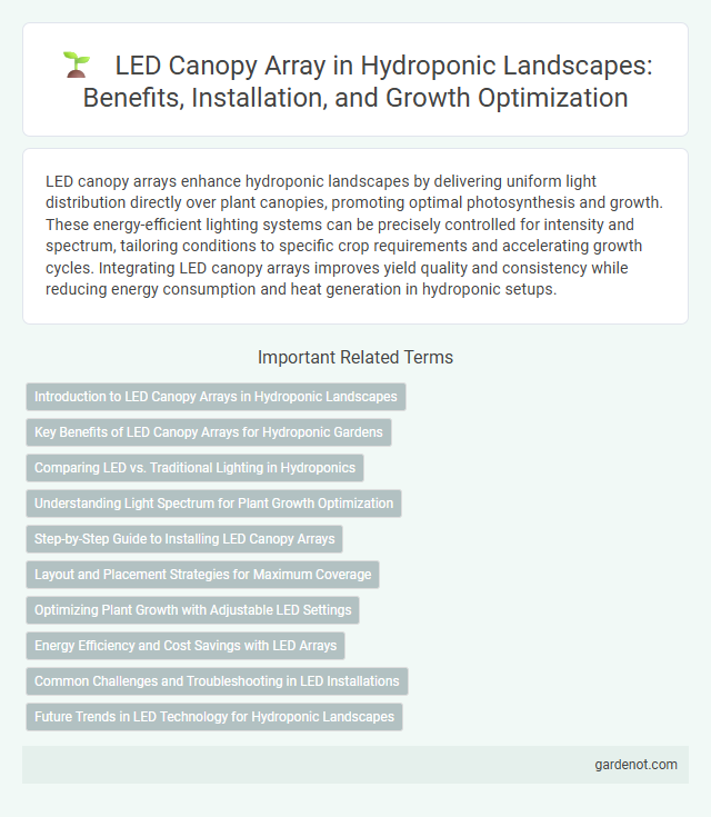 LED Canopy Array in Hydroponic Landscapes: Benefits, Installation, and Growth Optimization