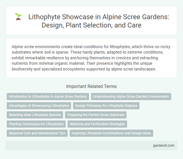 Lithophyte Showcase in Alpine Scree Gardens: Design, Plant Selection, and Care