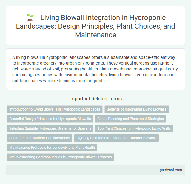 Living Biowall Integration in Hydroponic Landscapes: Design Principles, Plant Choices, and Maintenance