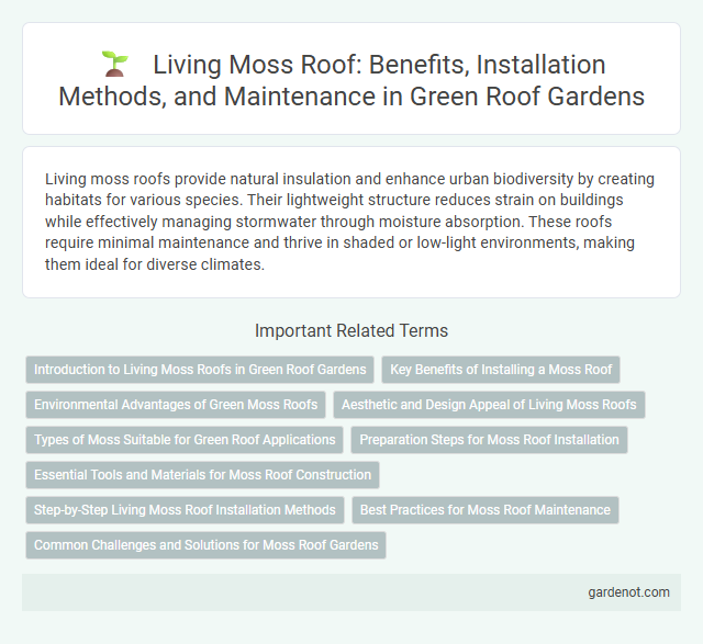 Living Moss Roof: Benefits, Installation Methods, and Maintenance in Green Roof Gardens