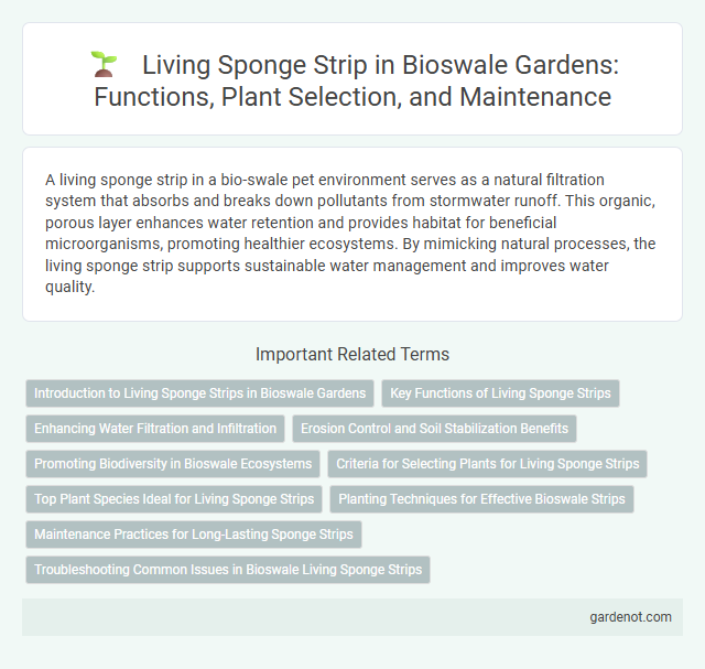 Living Sponge Strip in Bioswale Gardens: Functions, Plant Selection, and Maintenance