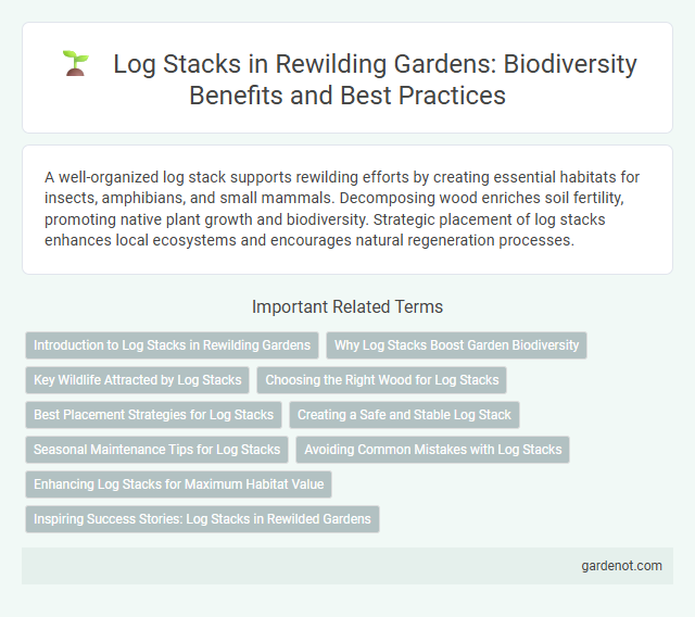 Log Stacks in Rewilding Gardens: Biodiversity Benefits and Best Practices