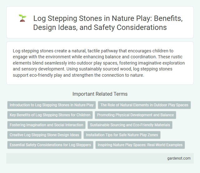 Log Stepping Stones in Nature Play: Benefits, Design Ideas, and Safety Considerations