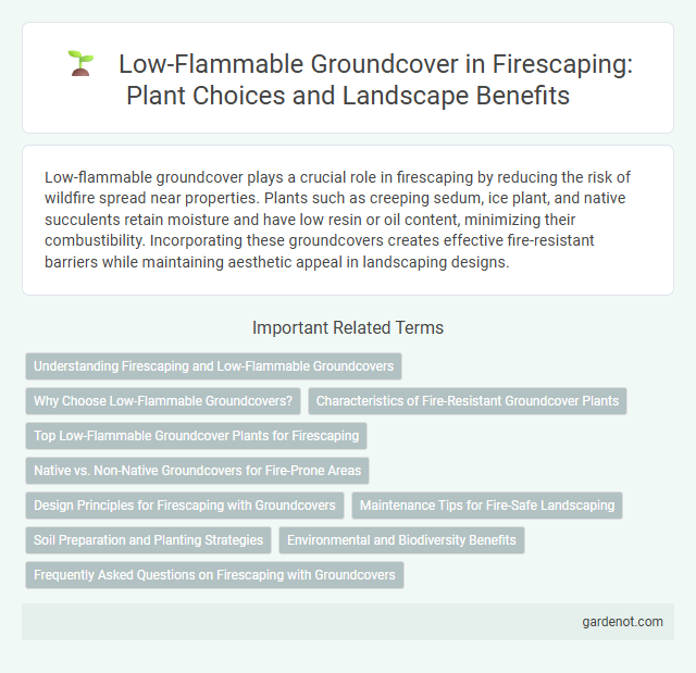 Low-Flammable Groundcover in Firescaping: Plant Choices and Landscape Benefits
