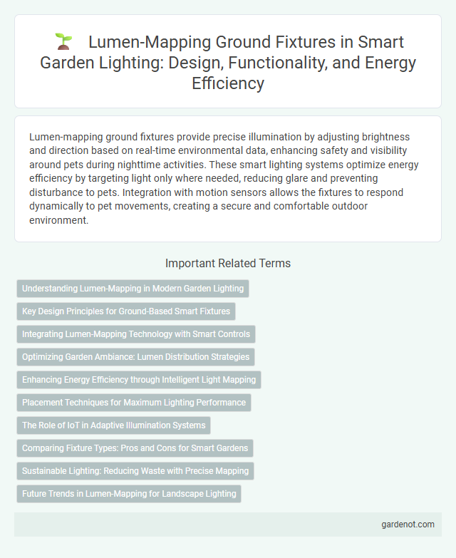 Lumen-Mapping Ground Fixtures in Smart Garden Lighting: Design, Functionality, and Energy Efficiency
