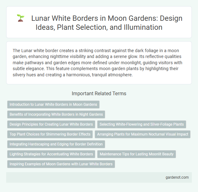 Lunar White Borders in Moon Gardens: Design Ideas, Plant Selection, and Illumination