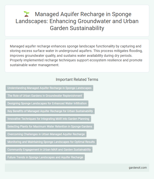 Managed Aquifer Recharge in Sponge Landscapes: Enhancing Groundwater and Urban Garden Sustainability
