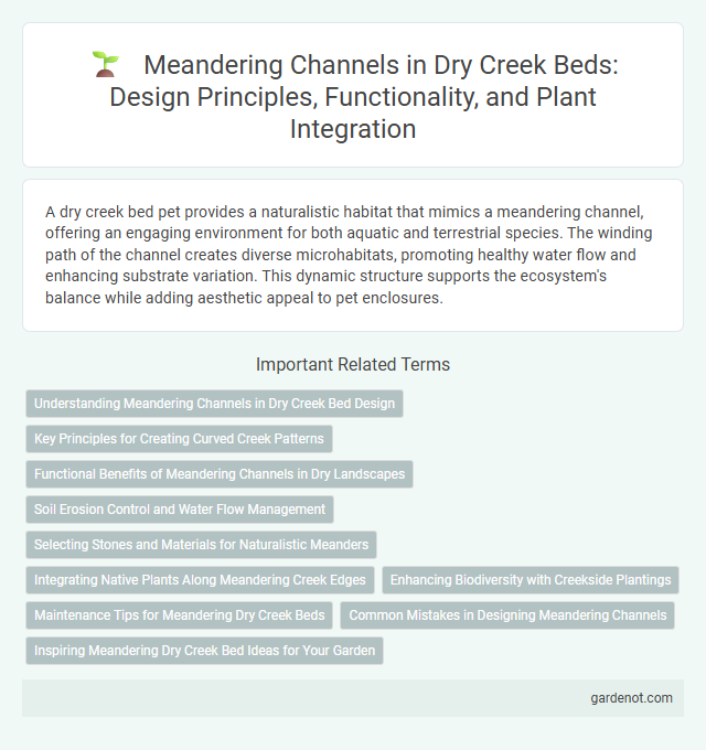 Meandering Channels in Dry Creek Beds: Design Principles, Functionality, and Plant Integration