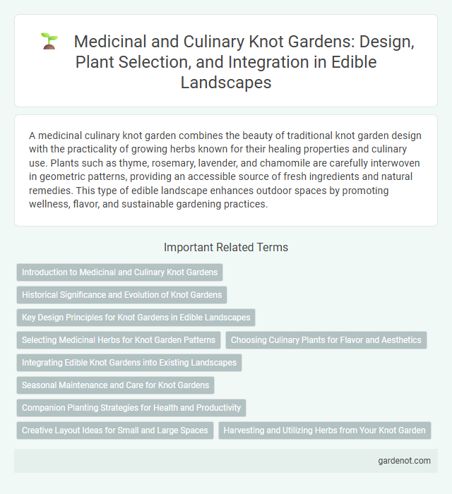 Medicinal and Culinary Knot Gardens: Design, Plant Selection, and Integration in Edible Landscapes