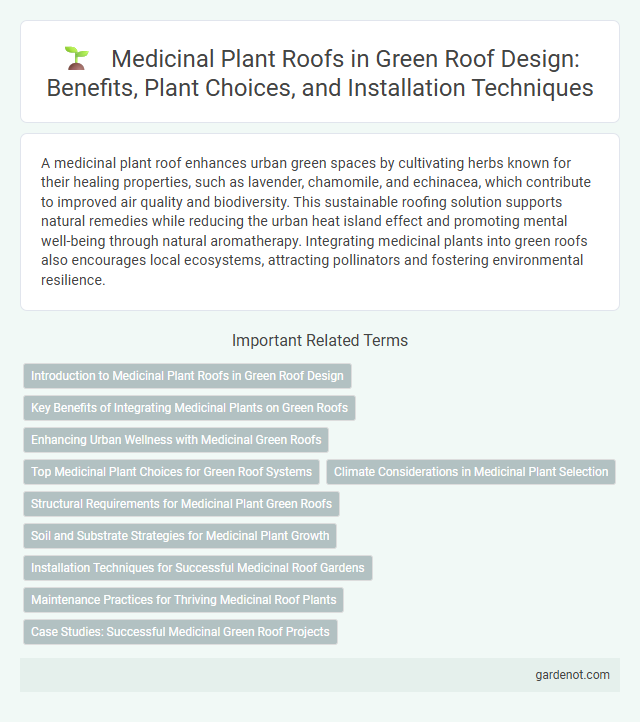 Medicinal Plant Roofs in Green Roof Design: Benefits, Plant Choices, and Installation Techniques