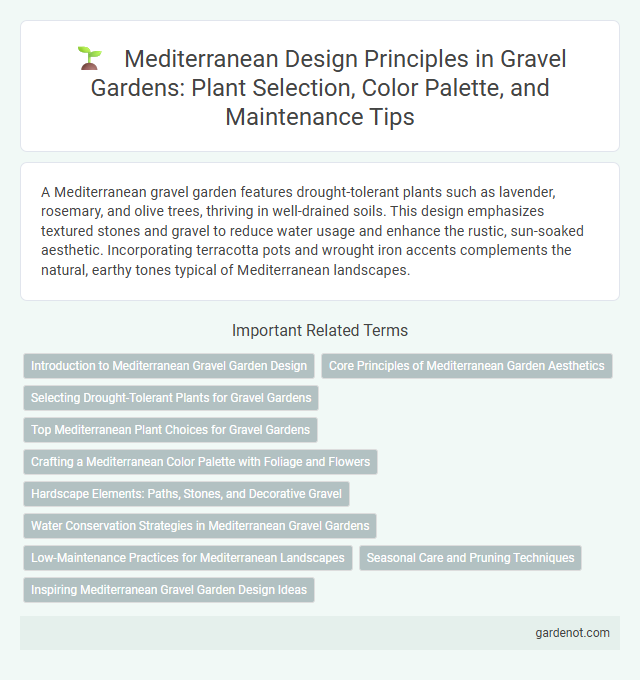Mediterranean Design Principles in Gravel Gardens: Plant Selection, Color Palette, and Maintenance Tips