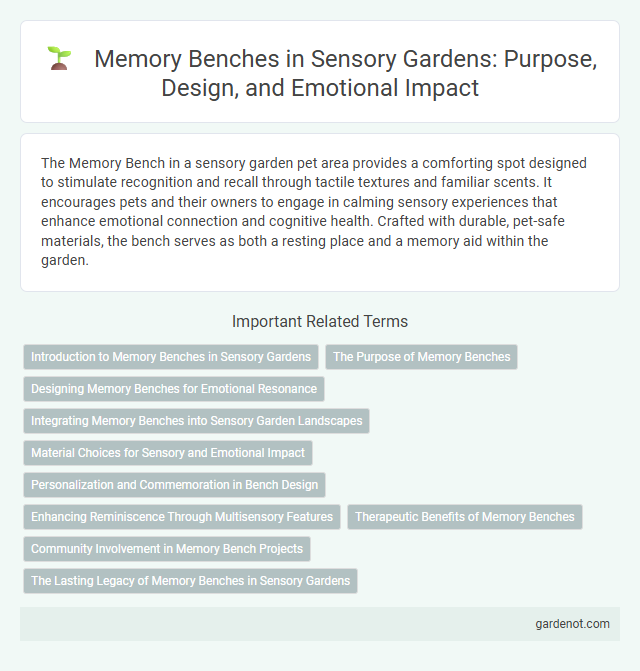 Memory Benches in Sensory Gardens: Purpose, Design, and Emotional Impact