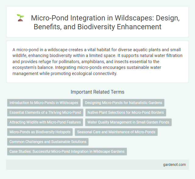 Micro-Pond Integration in Wildscapes: Design, Benefits, and Biodiversity Enhancement