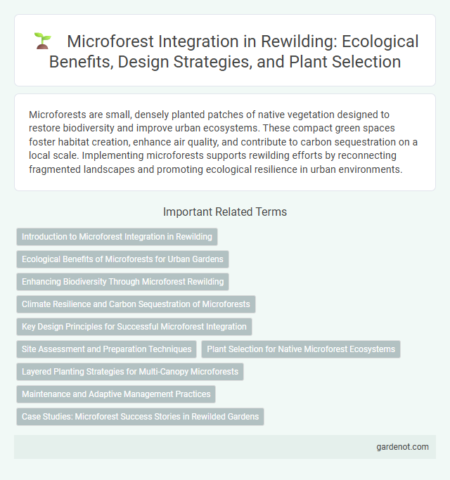 Microforest Integration in Rewilding: Ecological Benefits, Design Strategies, and Plant Selection
