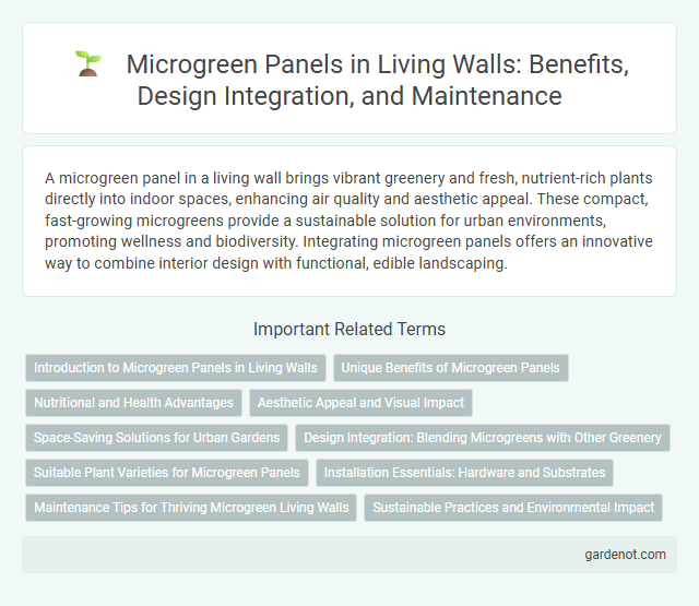 Microgreen Panels in Living Walls: Benefits, Design Integration, and Maintenance
