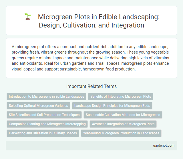 Microgreen Plots in Edible Landscaping: Design, Cultivation, and Integration