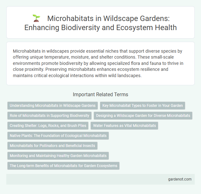 Microhabitats in Wildscape Gardens: Enhancing Biodiversity and Ecosystem Health