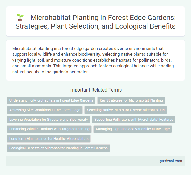 Microhabitat Planting in Forest Edge Gardens: Strategies, Plant Selection, and Ecological Benefits