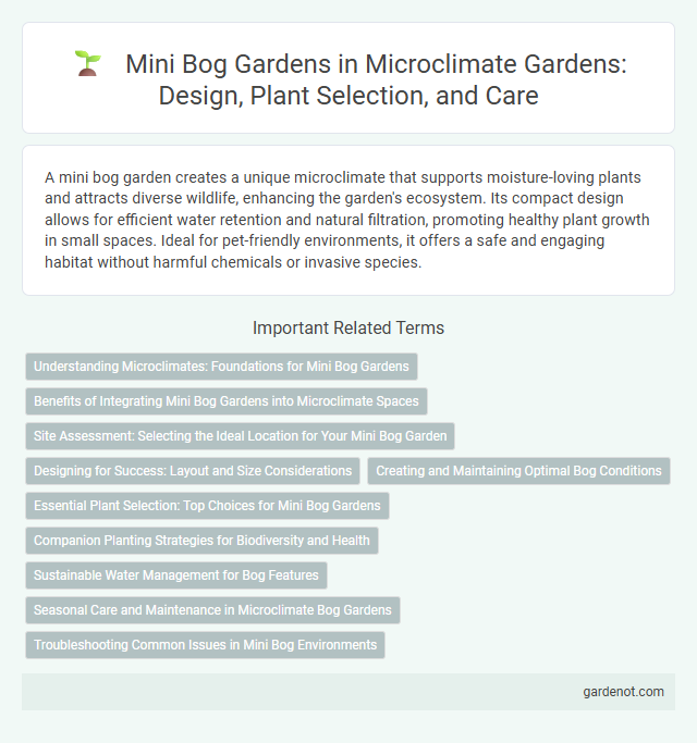 Mini Bog Gardens in Microclimate Gardens: Design, Plant Selection, and Care