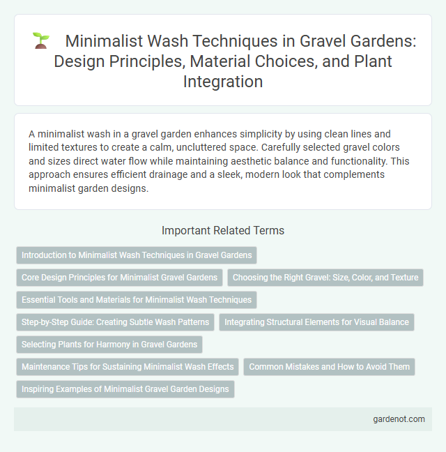 Minimalist Wash Techniques in Gravel Gardens: Design Principles, Material Choices, and Plant Integration