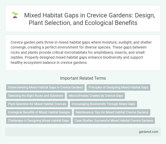 Mixed Habitat Gaps in Crevice Gardens: Design, Plant Selection, and Ecological Benefits